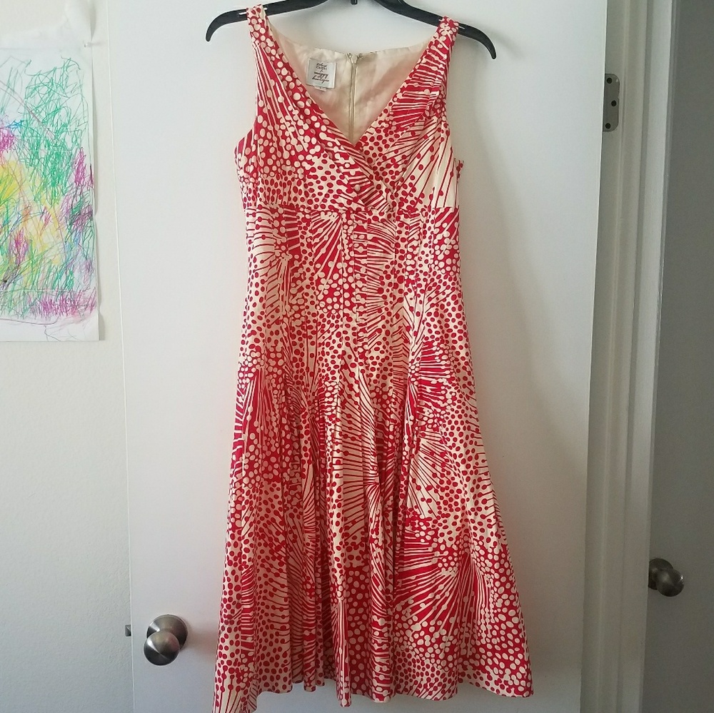 Drop waist flared Suzi Chin for Maggie Botique